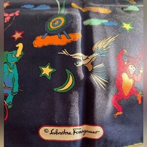 Salvatore Ferragamo- vintage handkerchief 💙